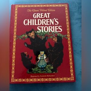 Vintage Great Children's Stories Book - Red Cover